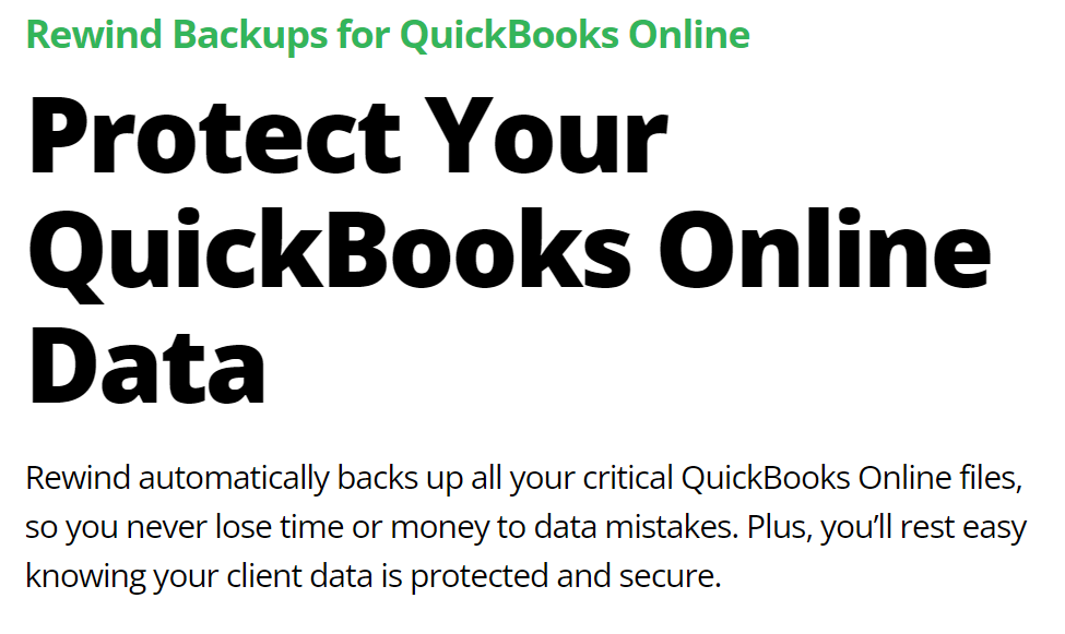 Protect Your Financial Data with Rewind Backups for QuickBooks Online